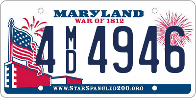 MD license plate 4MD4946