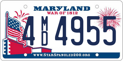 MD license plate 4MD4955
