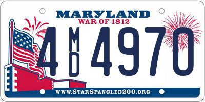 MD license plate 4MD4970