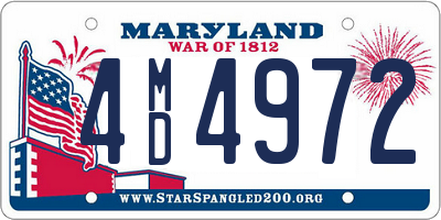 MD license plate 4MD4972