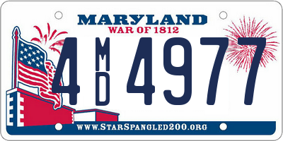 MD license plate 4MD4977