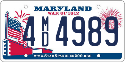 MD license plate 4MD4989