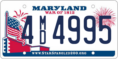 MD license plate 4MD4995