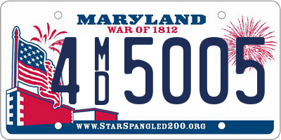 MD license plate 4MD5005