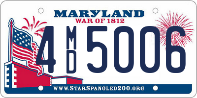 MD license plate 4MD5006