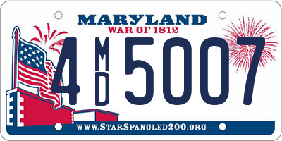 MD license plate 4MD5007