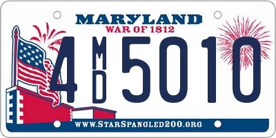MD license plate 4MD5010