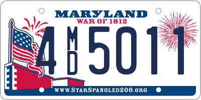 MD license plate 4MD5011