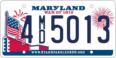 MD license plate 4MD5013