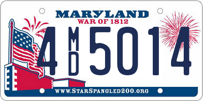 MD license plate 4MD5014