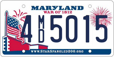 MD license plate 4MD5015