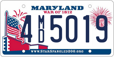 MD license plate 4MD5019