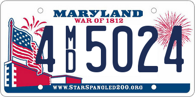 MD license plate 4MD5024