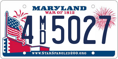 MD license plate 4MD5027