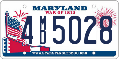 MD license plate 4MD5028