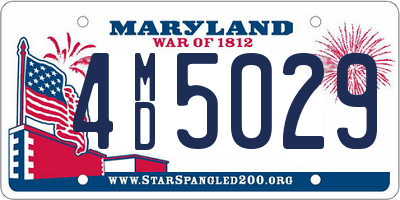 MD license plate 4MD5029