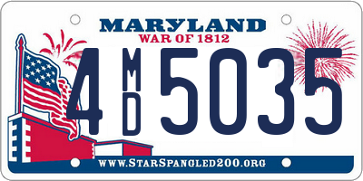 MD license plate 4MD5035