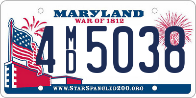 MD license plate 4MD5038