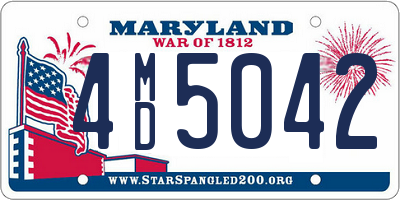 MD license plate 4MD5042