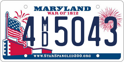 MD license plate 4MD5043