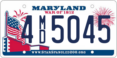 MD license plate 4MD5045