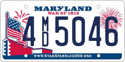 MD license plate 4MD5046