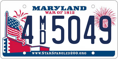 MD license plate 4MD5049