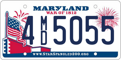 MD license plate 4MD5055