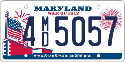 MD license plate 4MD5057