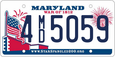 MD license plate 4MD5059
