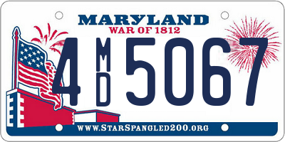 MD license plate 4MD5067
