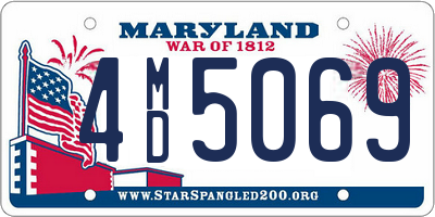 MD license plate 4MD5069