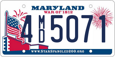 MD license plate 4MD5071