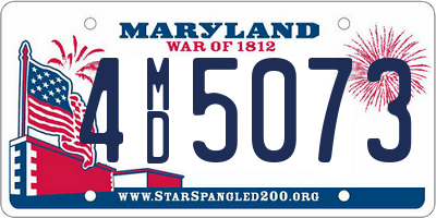 MD license plate 4MD5073
