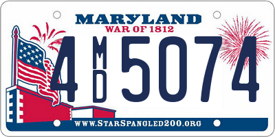 MD license plate 4MD5074