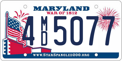 MD license plate 4MD5077