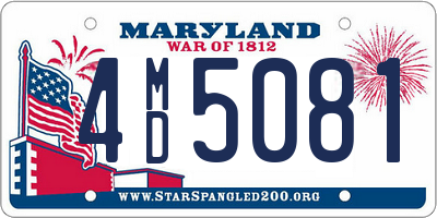 MD license plate 4MD5081