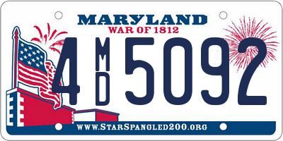 MD license plate 4MD5092