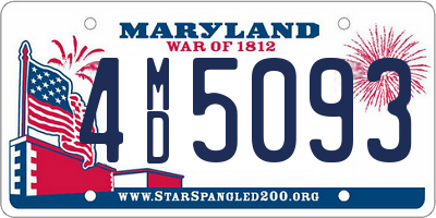 MD license plate 4MD5093