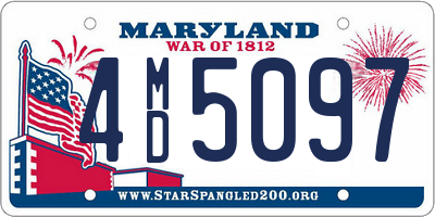 MD license plate 4MD5097