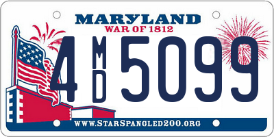 MD license plate 4MD5099