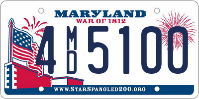 MD license plate 4MD5100