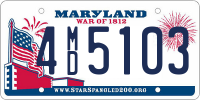 MD license plate 4MD5103