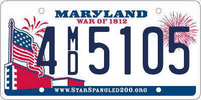 MD license plate 4MD5105