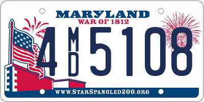 MD license plate 4MD5108