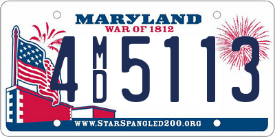 MD license plate 4MD5113