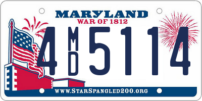 MD license plate 4MD5114