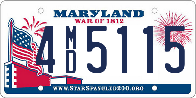 MD license plate 4MD5115