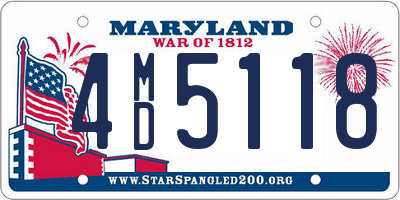 MD license plate 4MD5118