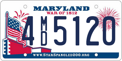 MD license plate 4MD5120